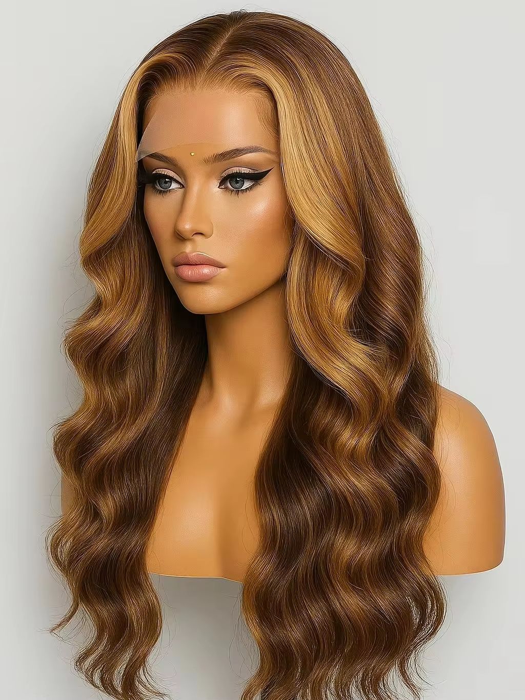 SABLE – 22” Blonde & Brown Mixed Lace Front Wig