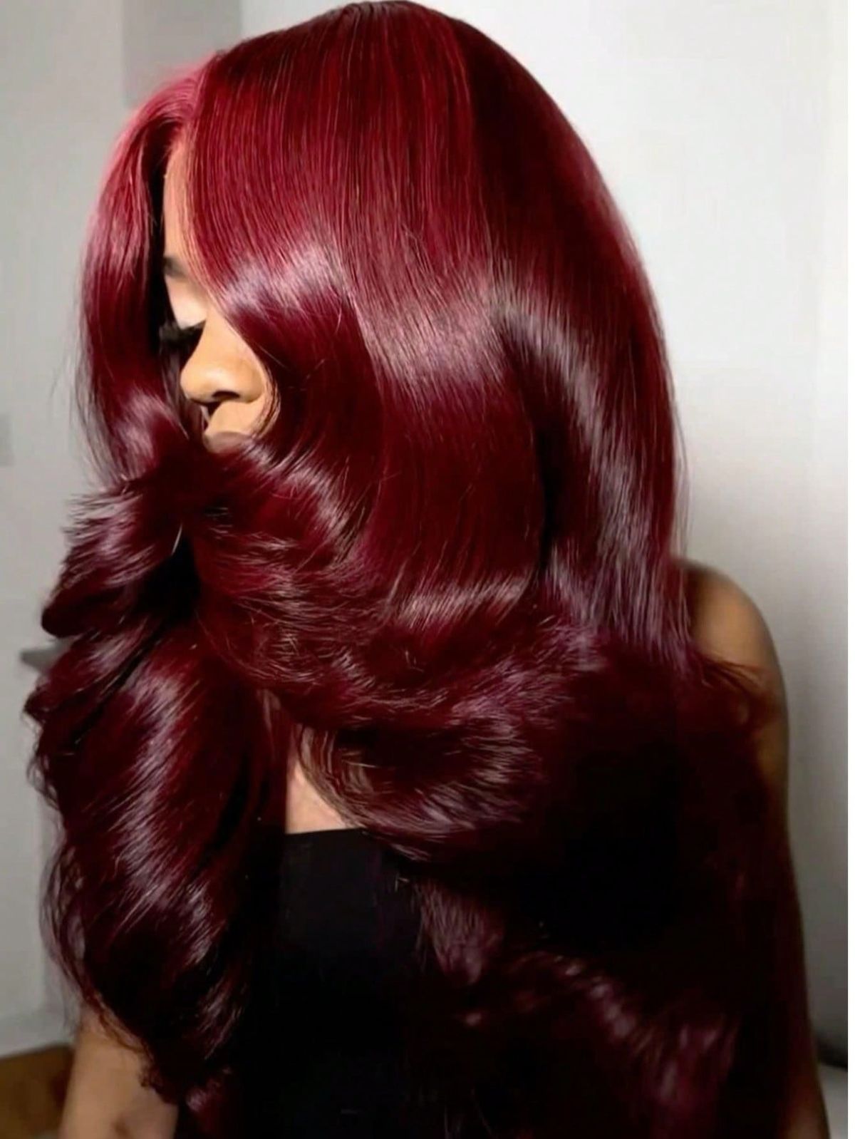 RUBY – 13x4 Burgundy Lace Front Bob Wig